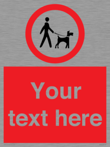 Custom Road regulatory dogs on leads